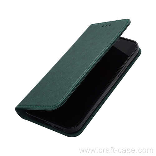 Funda de teléfono para iPhone XR Cartera de cuero